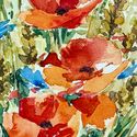 Roter Mohn mit Kornblumen und Weizen Bild 4