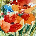 Roter Mohn mit Kornblumen und Weizen Bild 2